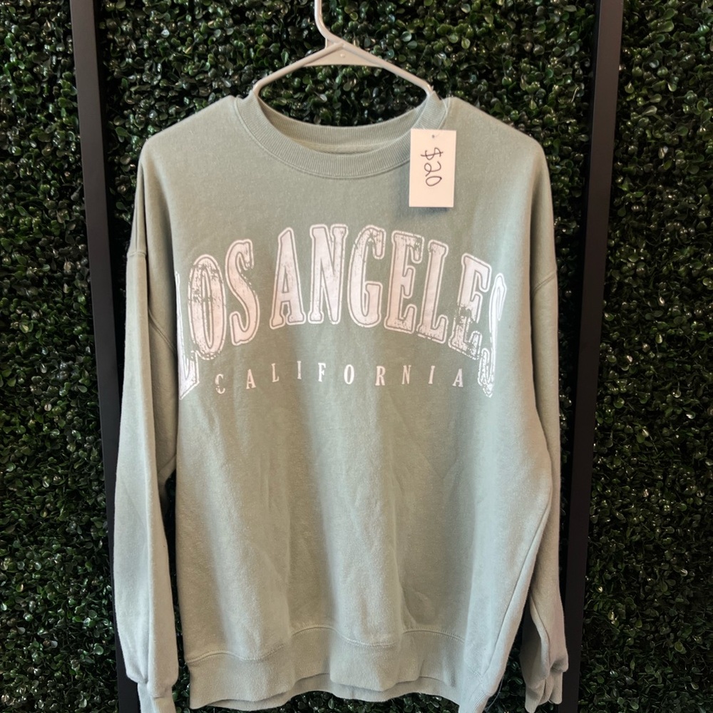 Los Angeles California Graphic Sweatshirt - Green